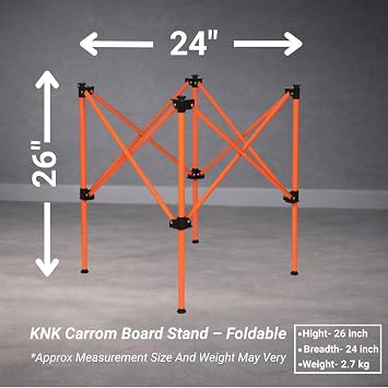 Carrom Board Stand Foldable, Height Adjustable, Professional Quality