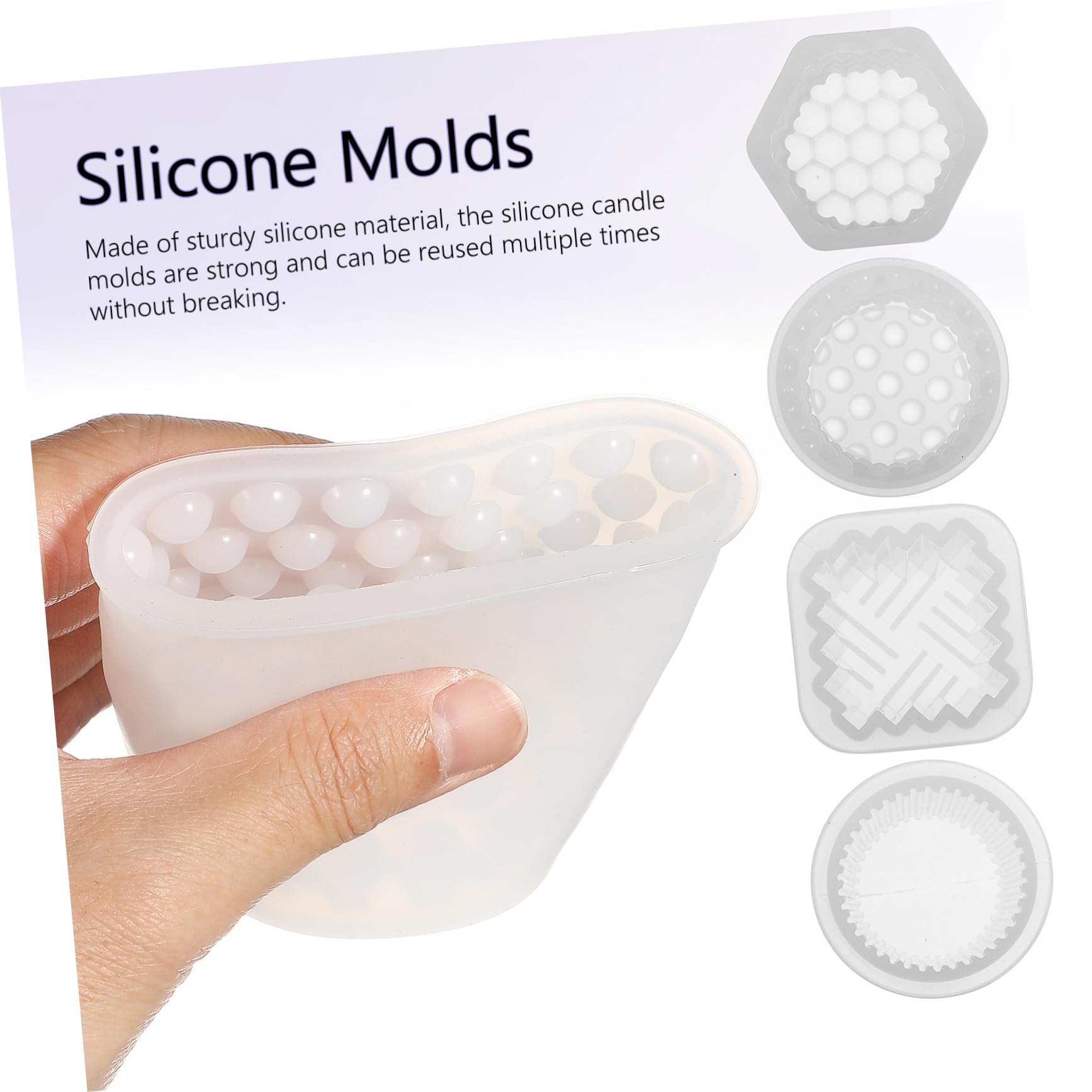 NUOBESTY 20pezzi Stampo Per Candele Silicone Kit Per Creazione Candele Flessibili e Riutilizzabili Mould Pilastro Con Superficie Liscia e Facile Da Rimuovere