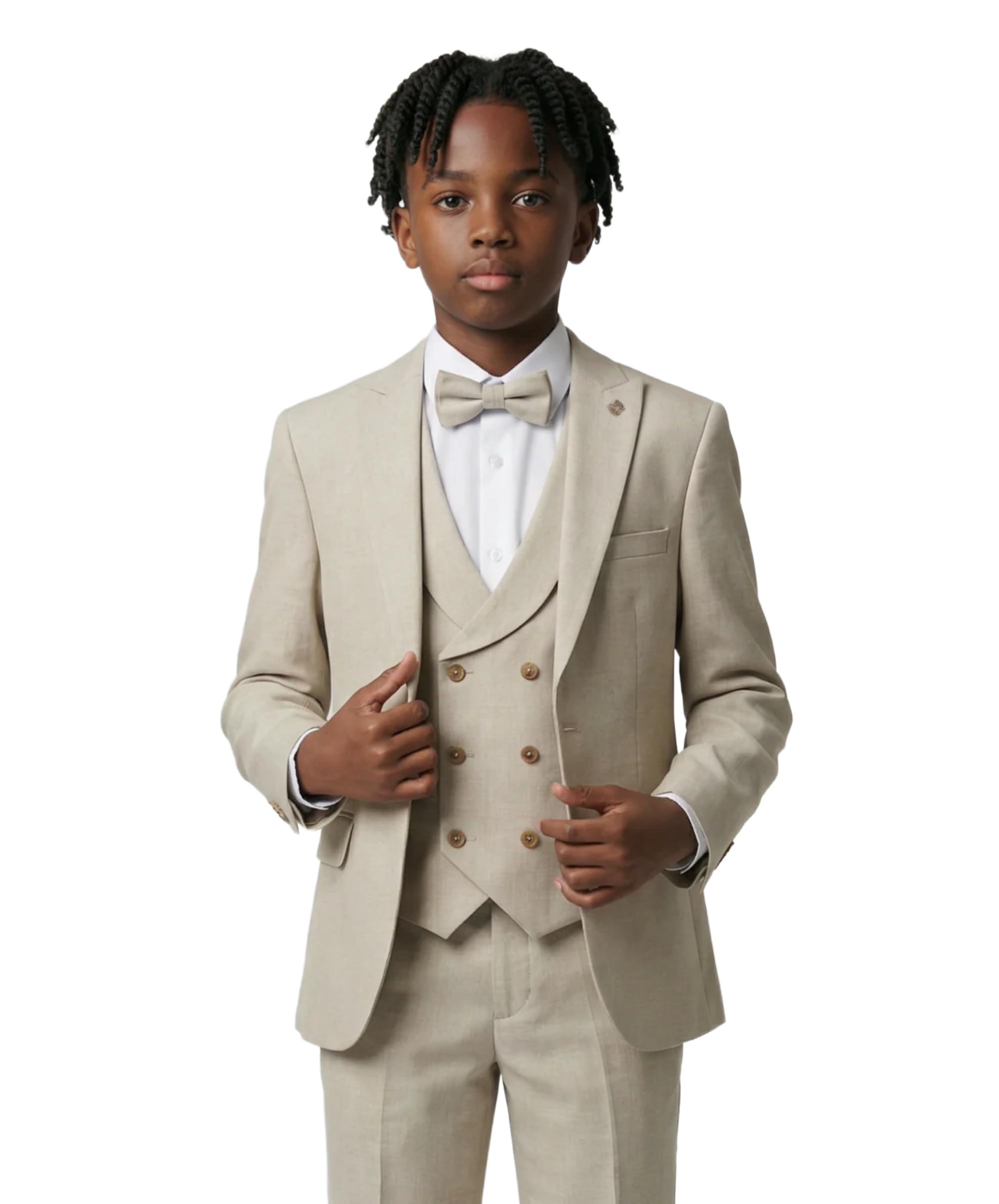 SIRRI Traje Formal Entallado de 5 Piezas para niños, Ideal para Bailes de graduación y Ocasiones Especiales, de 1 a 16 años.