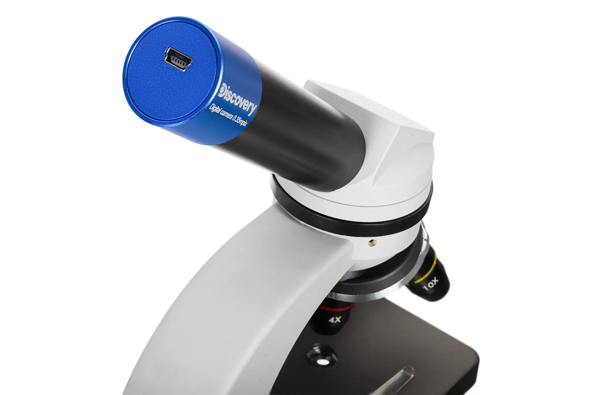 Discovery Nano Polar Microscopio Didattico Digitale, Leggero e Portatile, Per Ragazzi e Principianti, Con Fotocamera Da 0,3 MP e Un Coloratissimo Libro in Italiano, Bianco