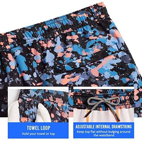 Image of maamgic Mens Workout Shorts 2 in 1 Stretch 5 inch / 7 inch Gym Shorts Running Shorts with Compression Liner Zip Pocket