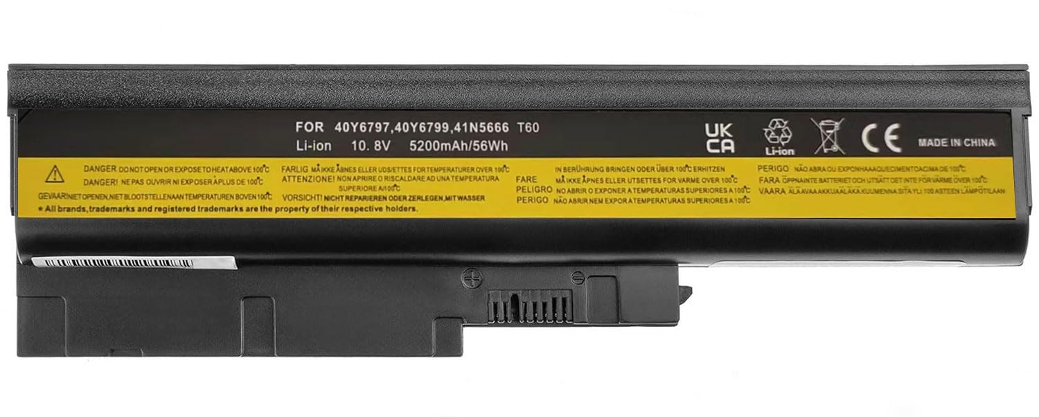 ARyee T60 Laptop Accu 7800mAh Voor Lenovo ThinkPad R60 R61 T60 T61 En Meer