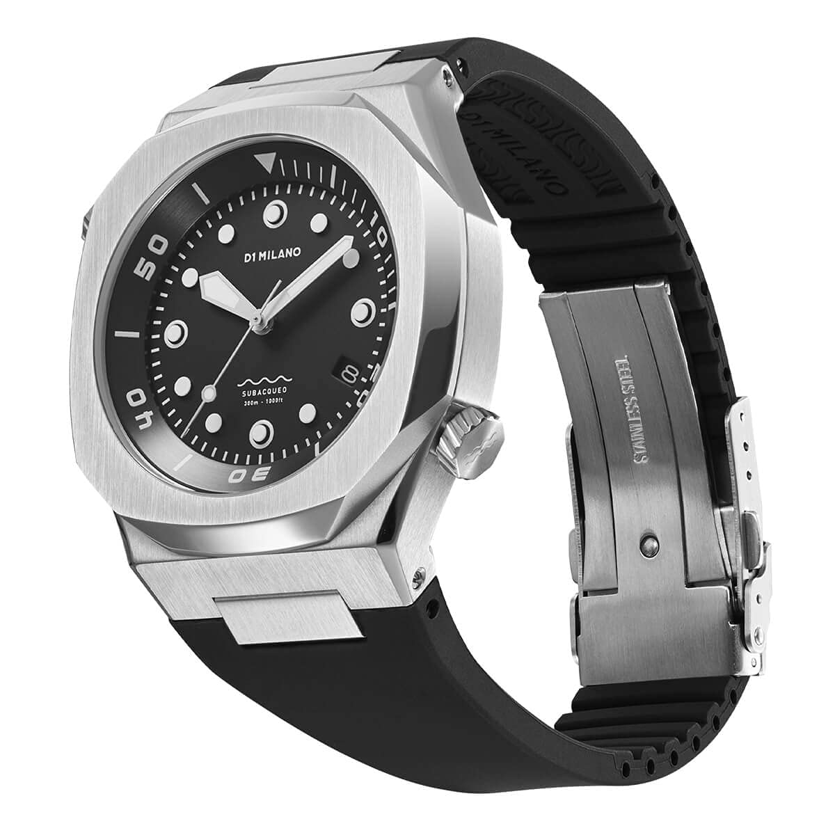 D1 Milano Analógico Mid-31074 - Orologio Subacqueo Deep Black Uomo - 2