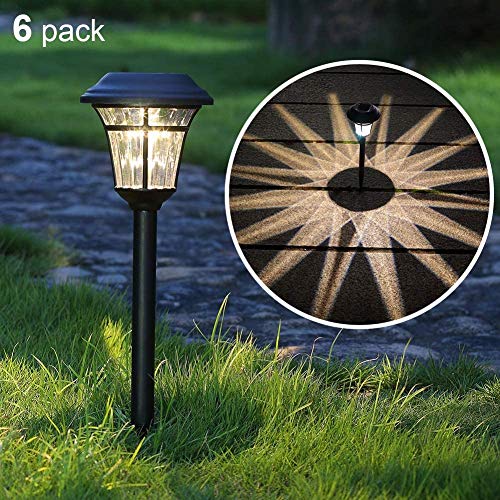 Maggift 8 Lumens Solar Garden Lights Solar Landscape Lights Solar Pathway Lights Outdoor