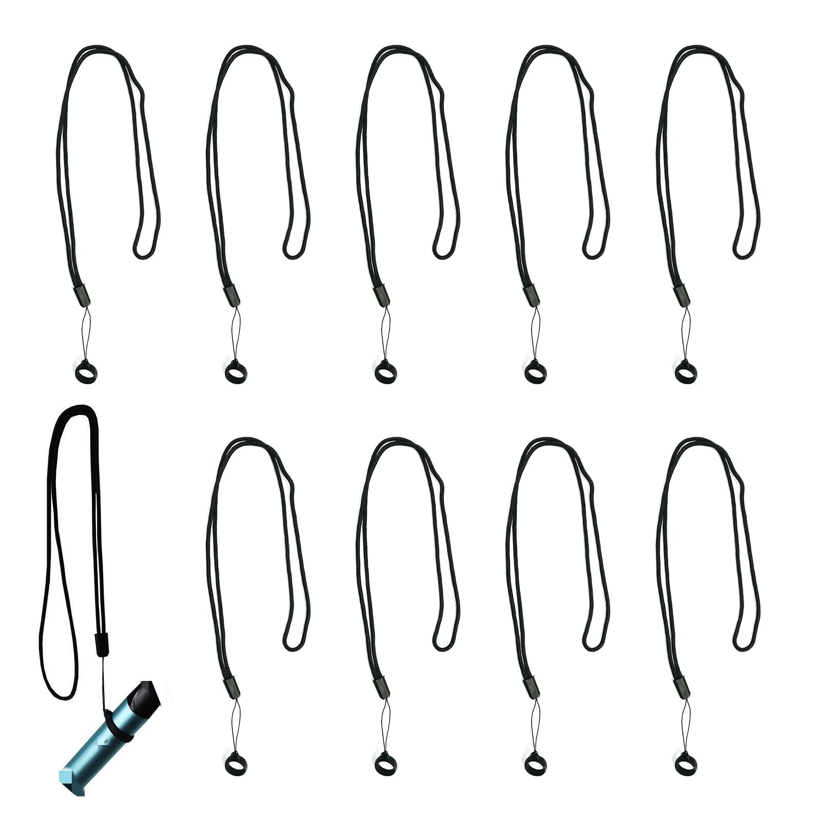 5 Cordini In Silicone Per Sigarette Elettroniche - Porta Oggetti Da Collo Multiuso