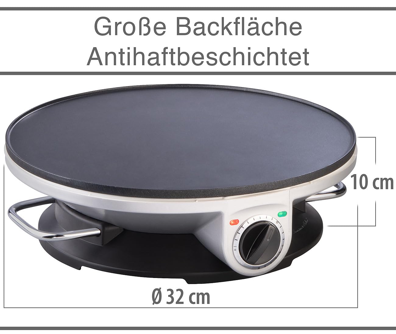 Elektryczna naleśnikarka XXL z powłoką nieprzywierającą 1200 W Ø 32 cm PKM-500