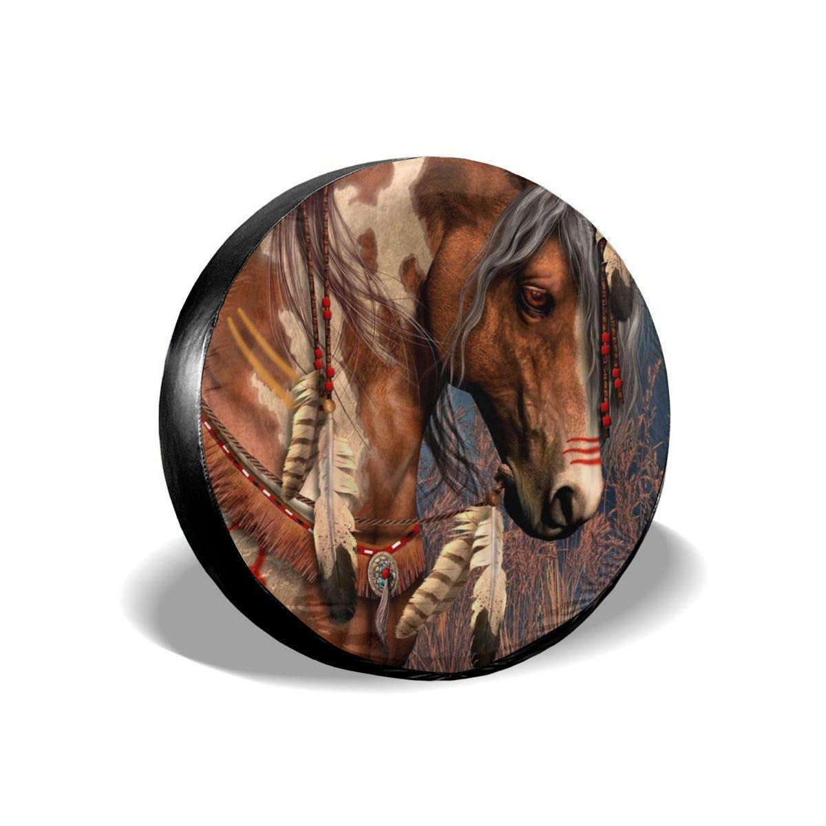 Buy Vbnbvn Spare Wheel Cover, Spirit Indian War Horse Potable Polyester
