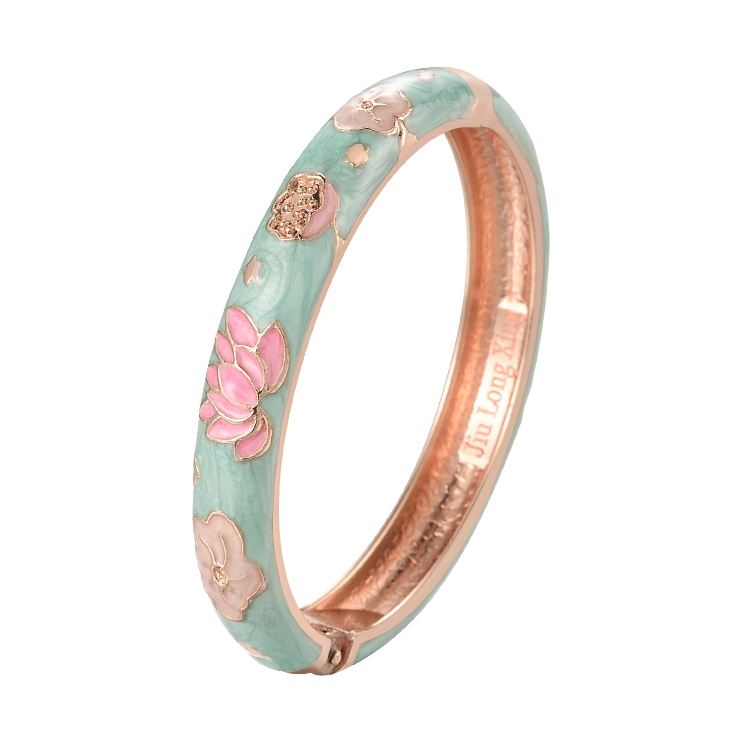 Sponsored Ad - Enamel Bangle Bracelets Lotus Design for Lady