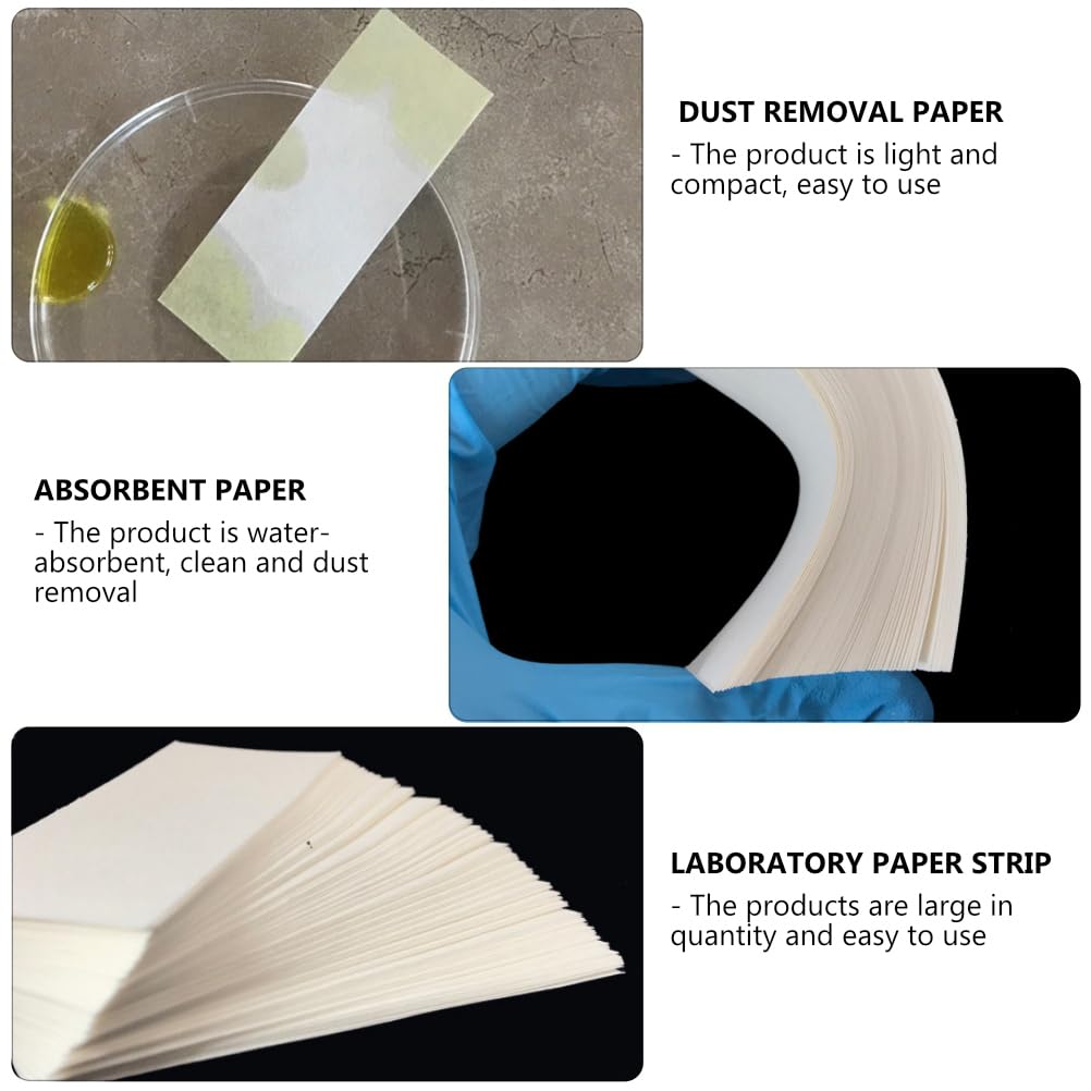 Scicalife Lot de 6 jeux de bandes de papier de chromatographie Papier de bloc de scientifique pour laboratoires Séparation de pigments et expériences dans la salle de classe