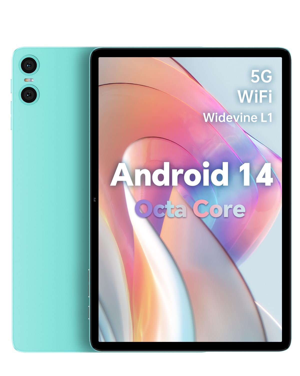 ODEA A10 タブレット 12GB RAM 128GB ODEA Android 14 Tablet, 10