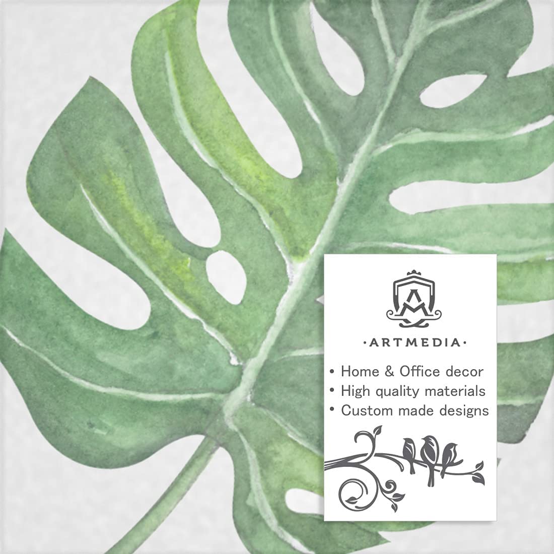 Grote Tropische Planten Muurstickers Groene Tropische Palm Bladeren Muurstickers Herfst Monstera Blad Art Muur Decor voor Slaapkamer Woonkamer Keuken