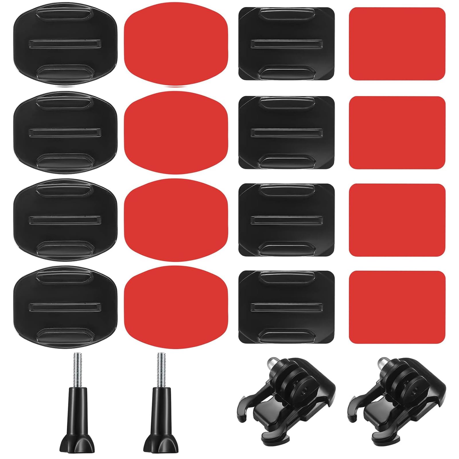 Adesivi 3M Per GoPro E Action Cam - 6 Pezzi, Curvi E Piatti, Per Caschi E Superfici Varie