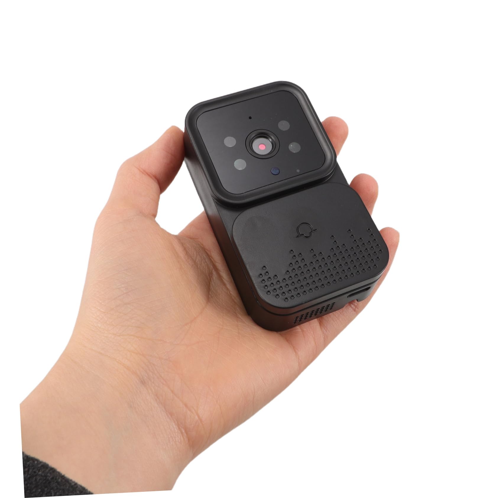 jojofuny Videocitofono Wi‑fi Nero con Schermo da 4, 3 Pollici | Monitor Video, Installazione Semplice, Uso per Sicurezza Domestica e Controllo a Distanza