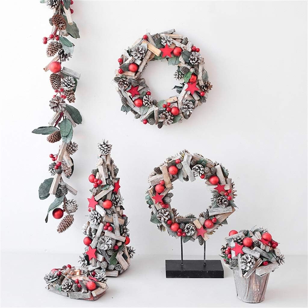 Candlestick, Natural Wood Pine Cone Used for Christmas Garden Christmas Tree Decoration