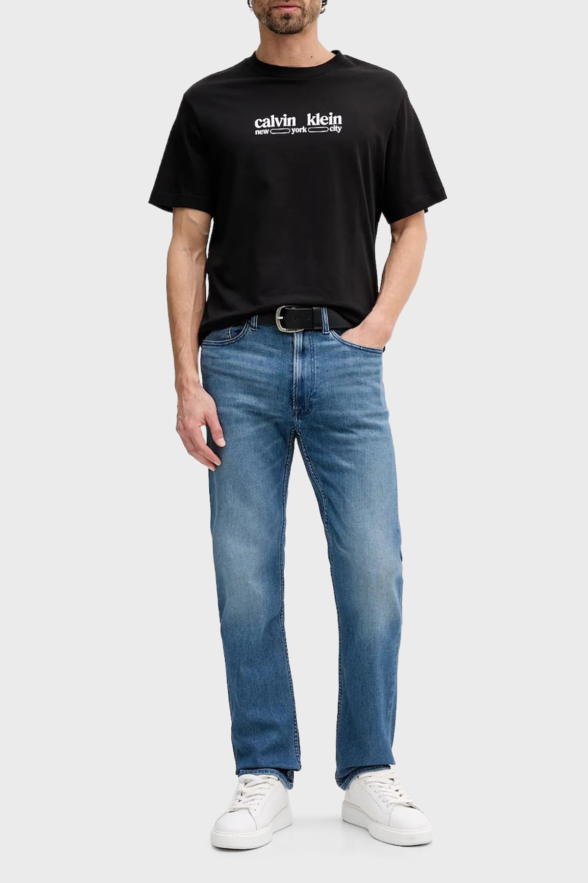 Calvin Klein SS 30s Whsl CK NYC Graphic Tee Lv14re831g Magliette grafiche Unisex - Adulto (Pacco da 1)