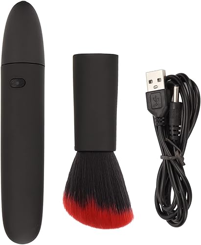 Miniatura 6 de Cepillo eléctrico para rubor, impermeable 180mAh recargable cepillo eléctrico de maquillaje ajustable para el hogar