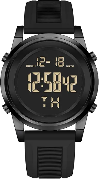 MONDISOLT Military Black Waterproof Sports Wrist Watches for Men Digital Tactical Mens Sport Watches Waterproof Military