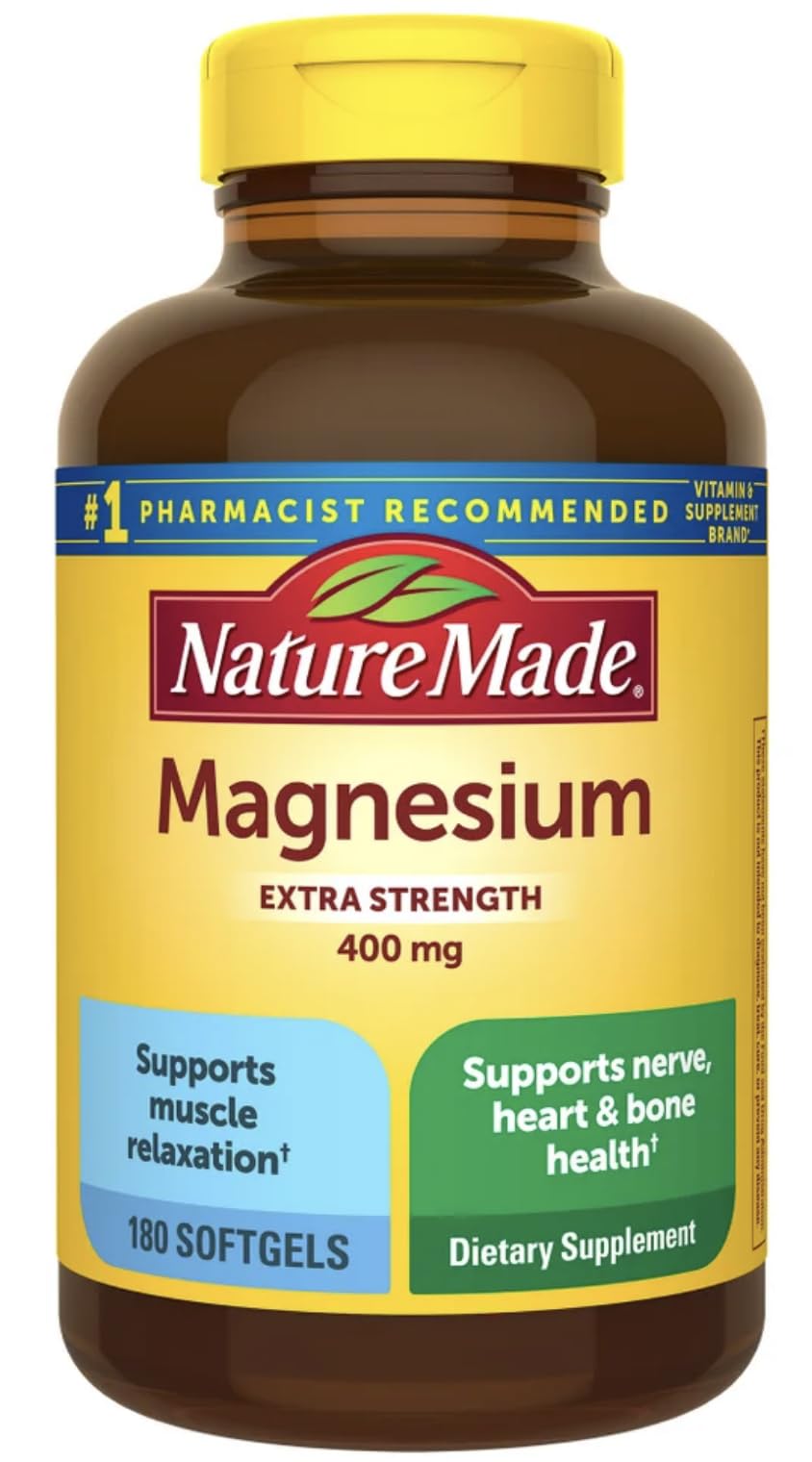 Extra-Strength Magnesium 400Mg, 180 Dietary Softgels