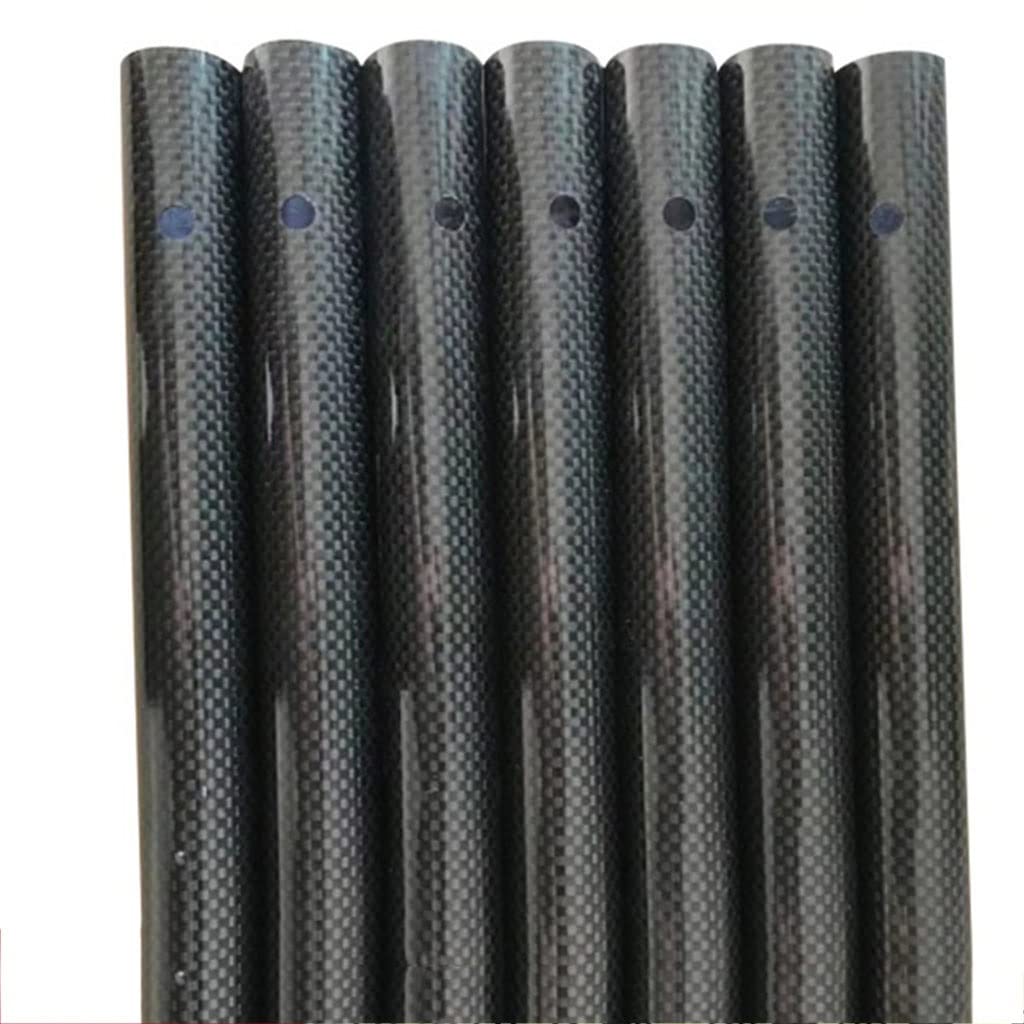1 Uds. Tubo De Fibra De Carbono 3K, OD 17mm 18mm 19mm 20mm × 500MM Tubo Redondo De Fibra De Carbono Completo For Cometas Y Modelos De Aviones (Color : 19x17x500mm, Size : Twill Glossy)