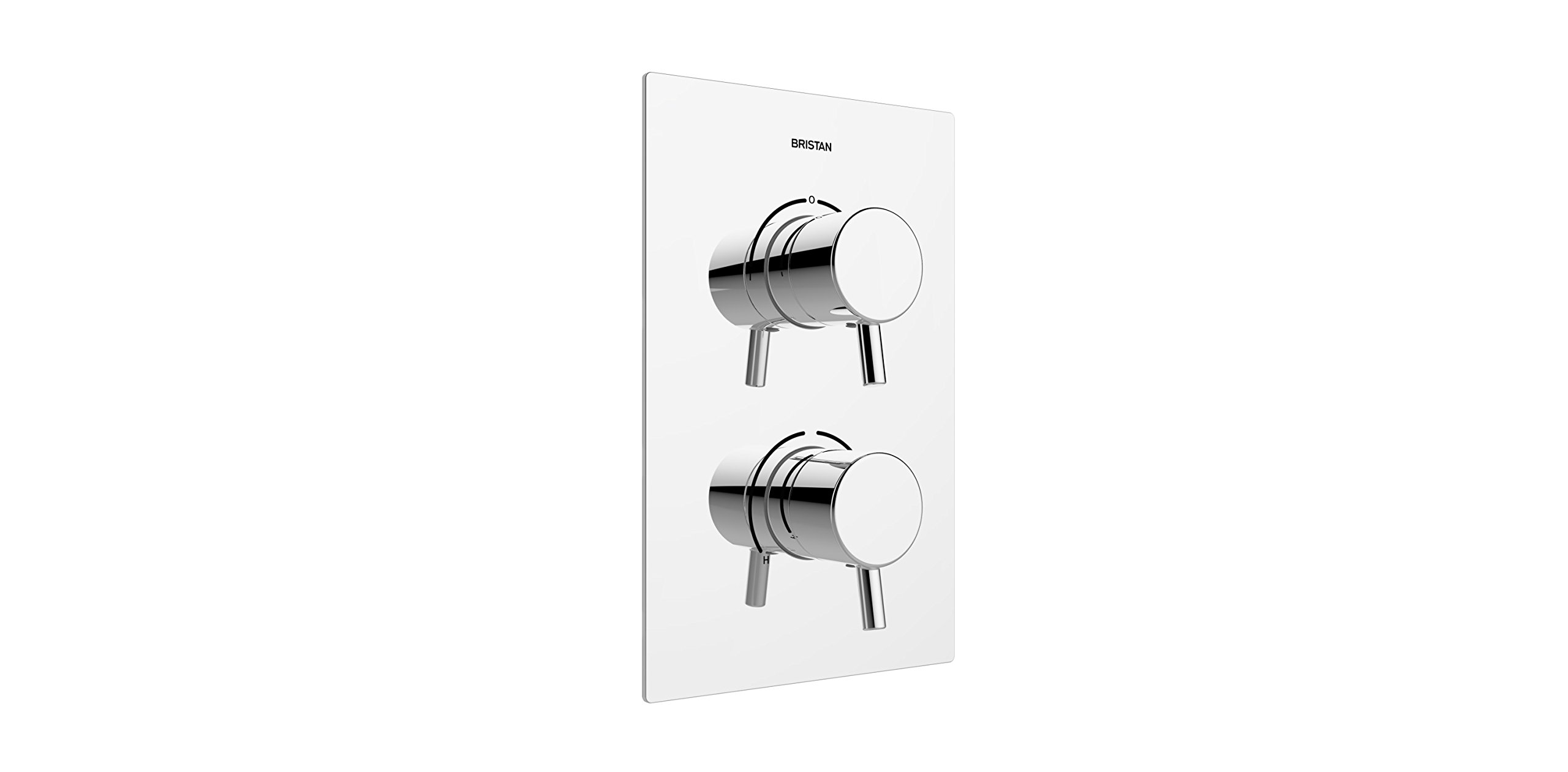 Buy Bristan Prism Recessed Thermostatic Dual Control Shower Mixer Valve
