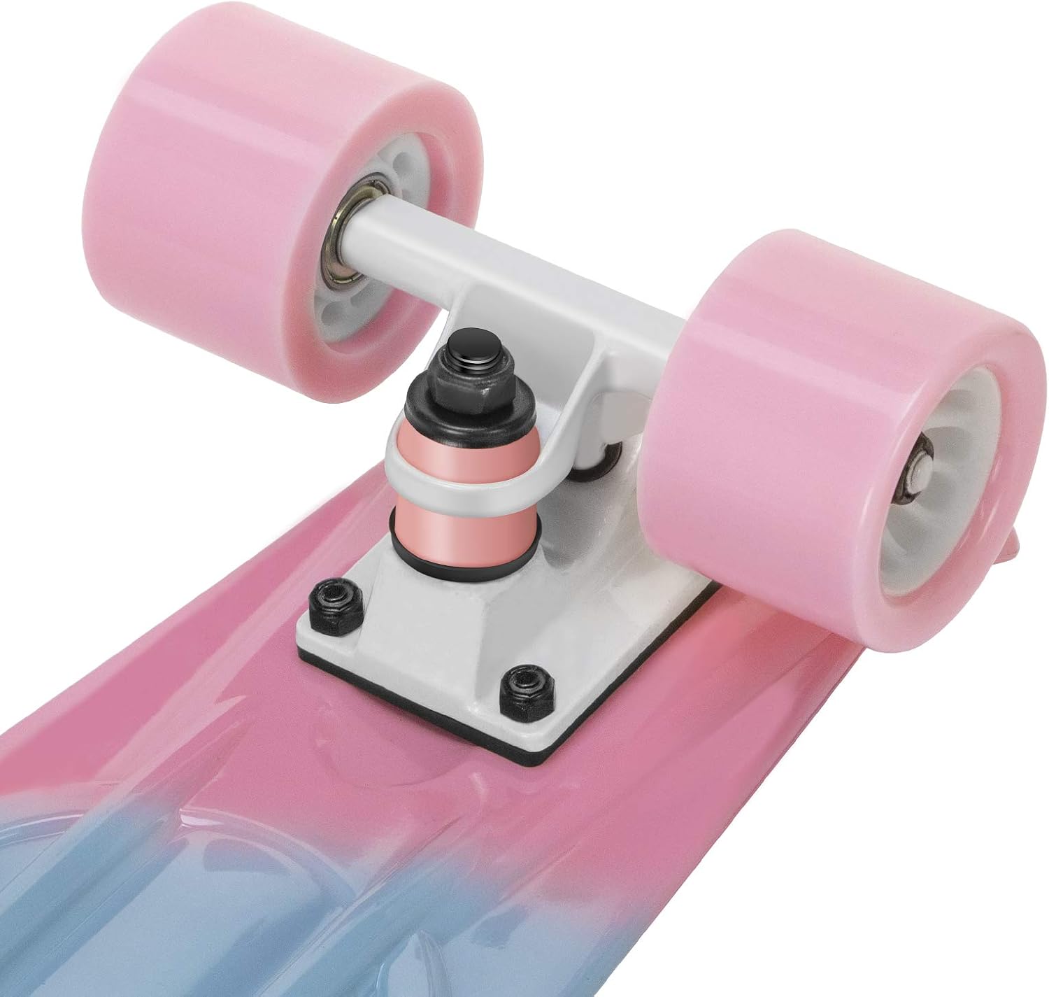 Skateboards Complete 22 Inch Mini Cruiser Retro Skateboard with Flash Wheels for Kids Boys Girls Youths Beginners