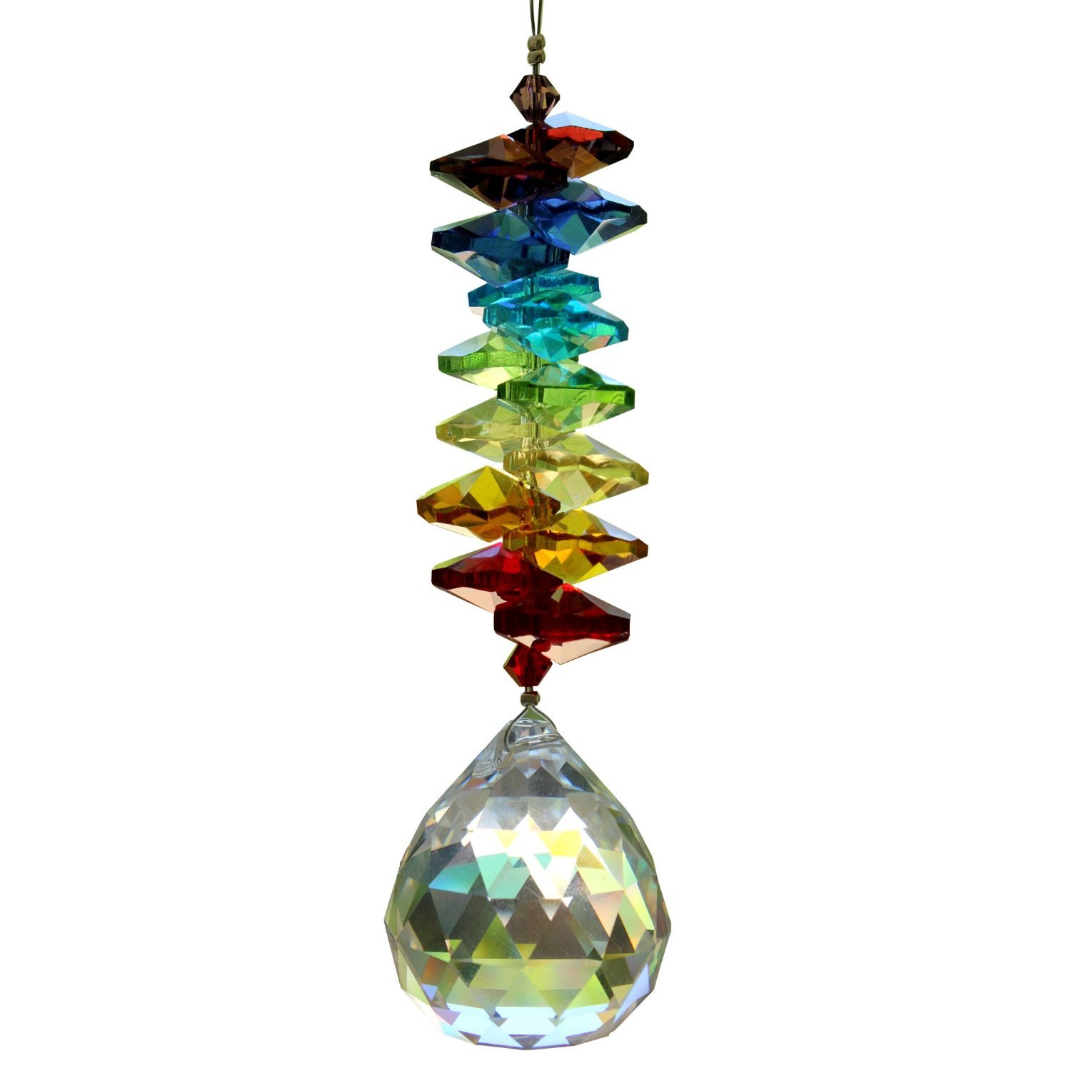 GA Glass Crystal Car Hanging Suncatcher Beautiful Super Sparkling K9 Crystal A9