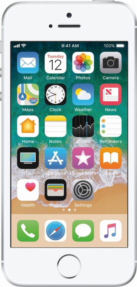 Apple iPhone SE 128 GB Factory Unlocked, Silver (Renewed) : Amazon