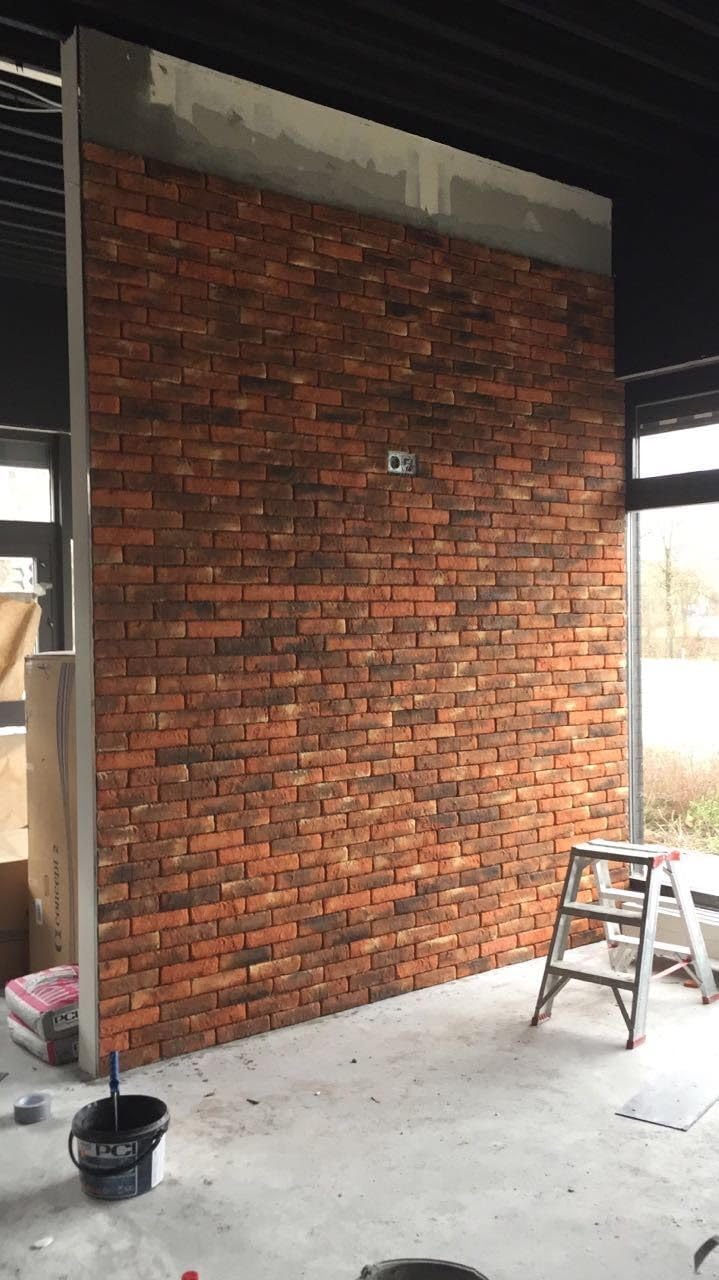 10 m2 plaquetas de ladrillo de hormigon/revestimiento de pared interior y exterior/envio en pale