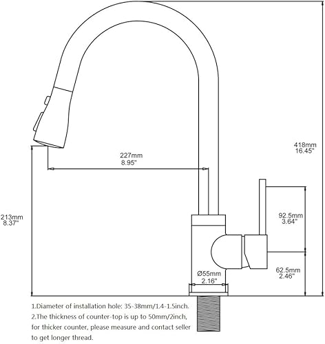 Miniatura 5 de Grifo de cocina con filtro de agua integrado, grifo de cocina comercial 3 en 1 con resorte preenjuague, boquilla de agua potable, rociador extraíble