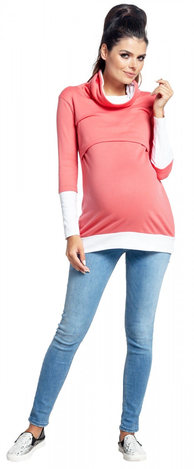 Zeta Ville Mujer Sudadera Premamá de Lactancia en Algodón 348