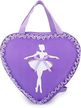 Cute Ballet Dance Backpack Tutu Dress Dance Bag,Ballet Bags for Girl,Personalized Waterproof Gym Bag Purple