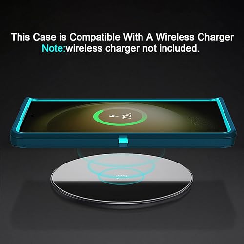 Miniatura 6 de I-HONVA Funda para Samsung Galaxy S23 Ultra con 2 protectores de lente de cámara, resistente a prueba de golpes, 3 capas, protección de cuerpo