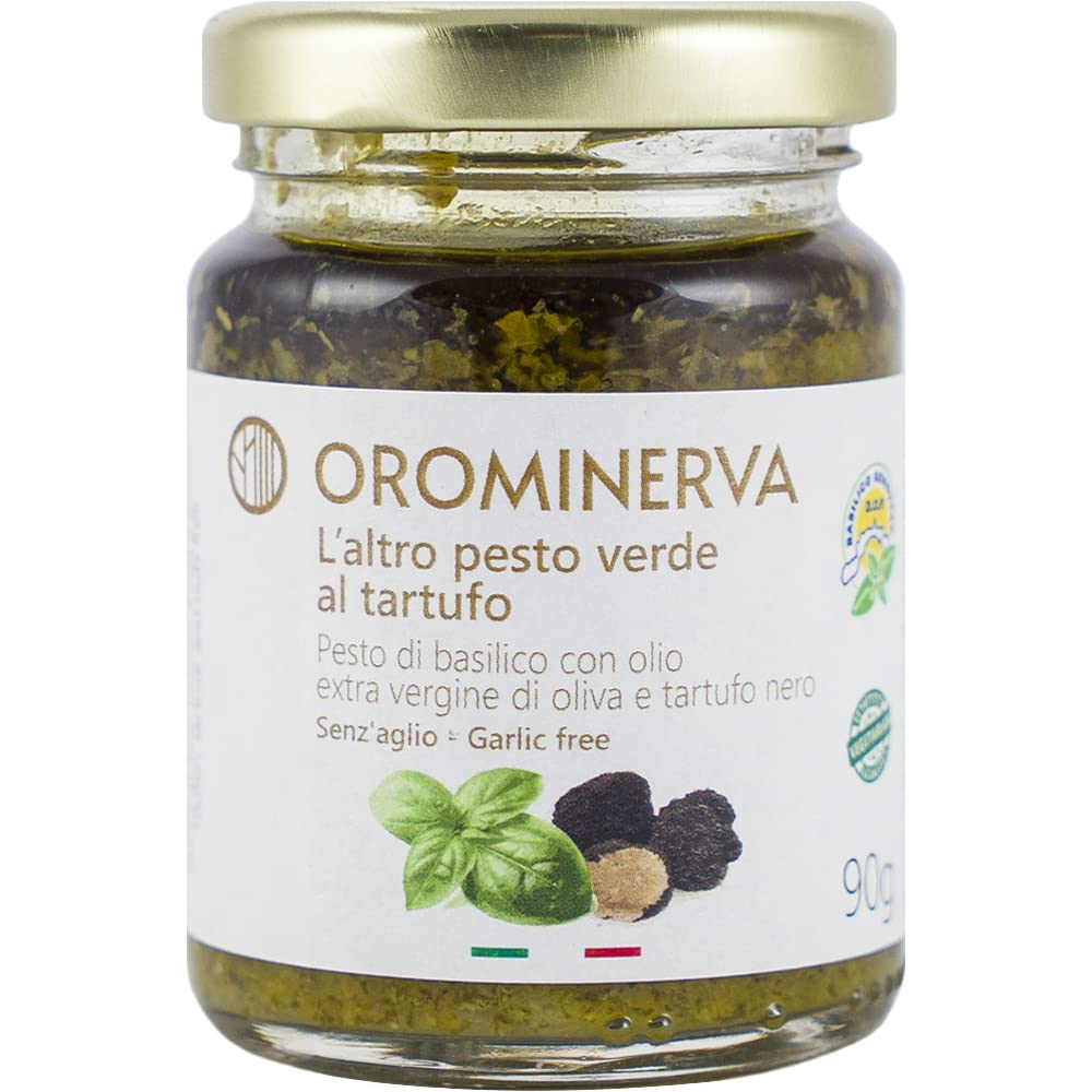 OROMINERVA - Set pesti e creme al tartufo da 8 vasetti - Pesti e creme senza aglio e vegetariani
