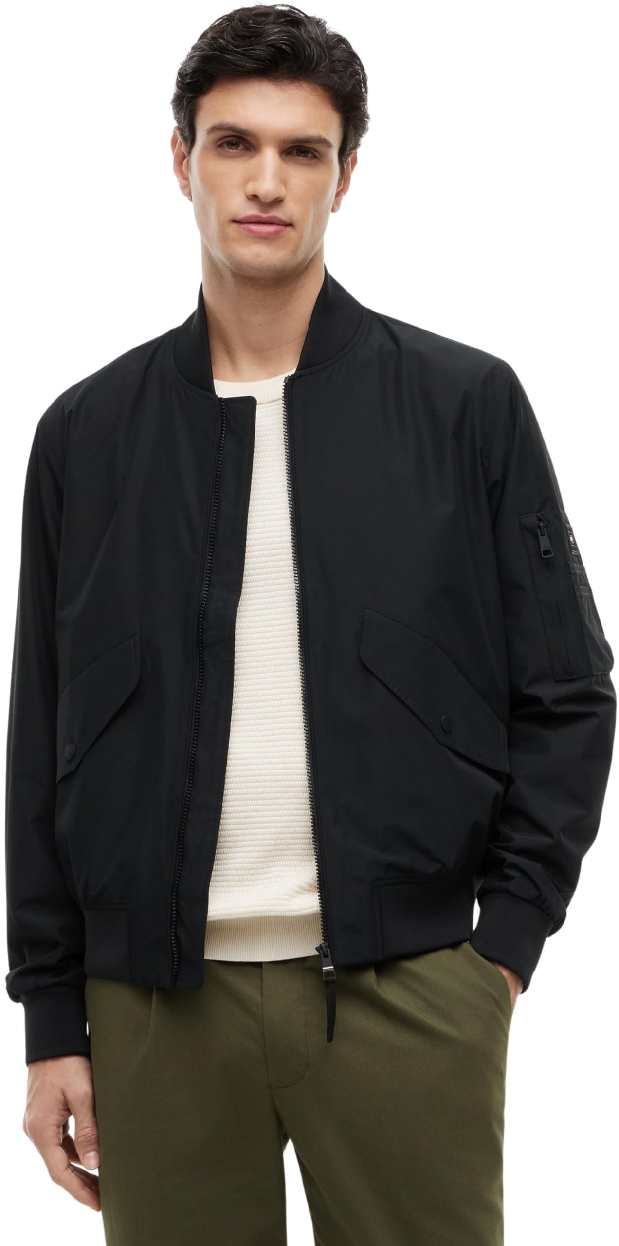 Tommy Hilfiger Herren Packable Bomber MW0MW43462 Andere Jacken, Schwarz (Schwarz), L
