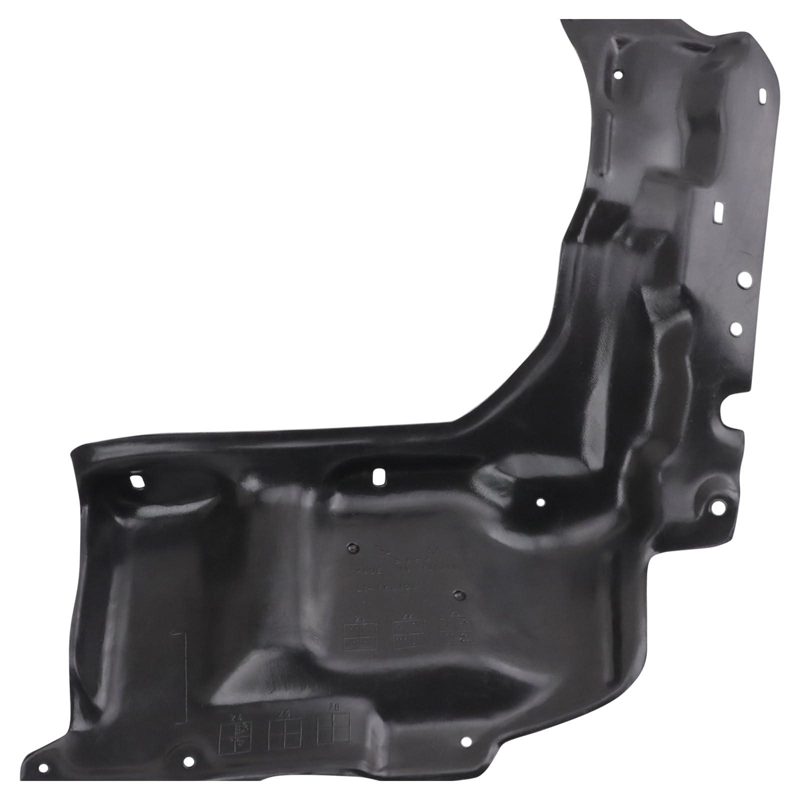 TRQ Right Engine Splash Shield Passenger Side Compatible with 2009-2013 Toyota Corolla TO1228153