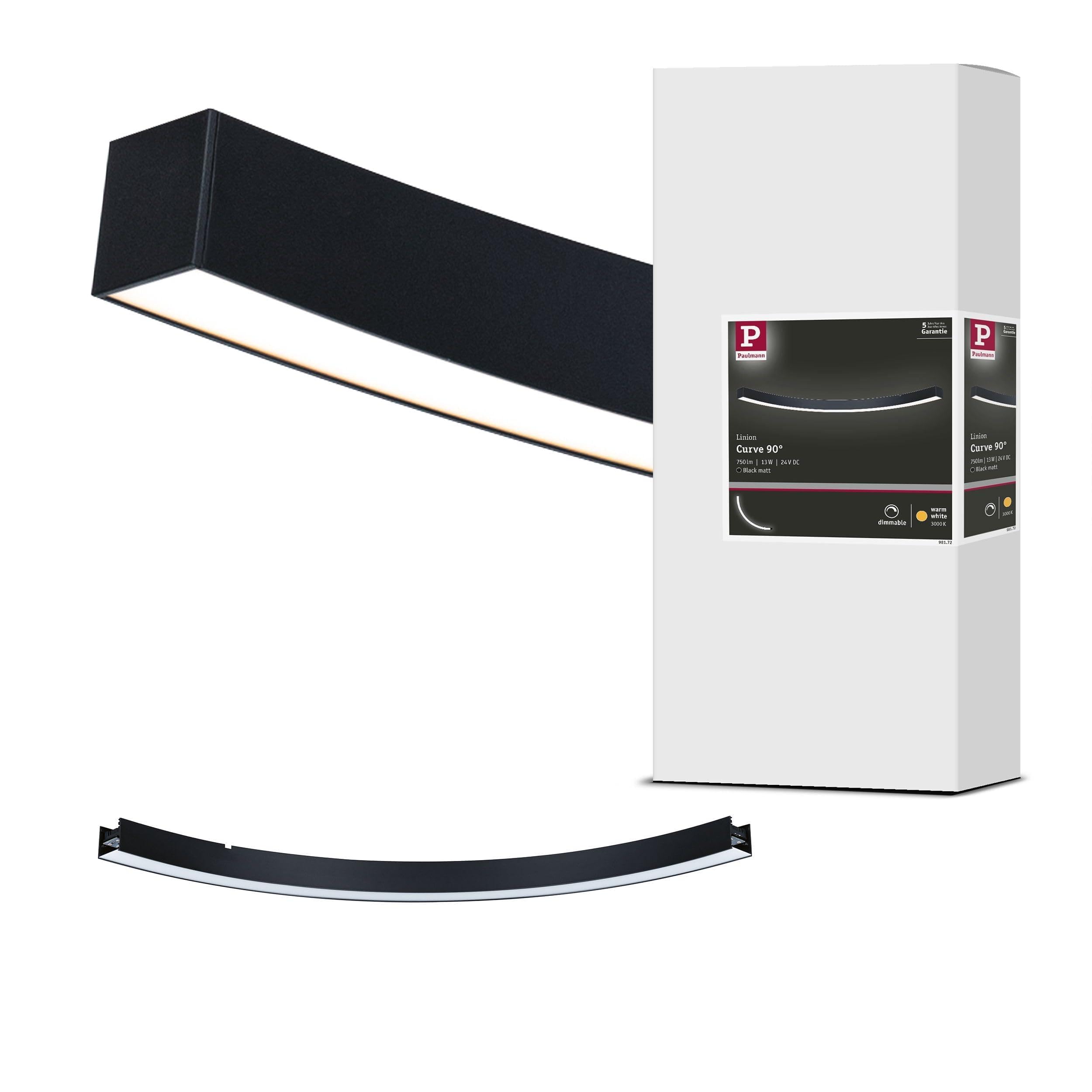 Paulmann 98172 Linion Light Channel 90 ° 24V 13W 3000K Signal Black
