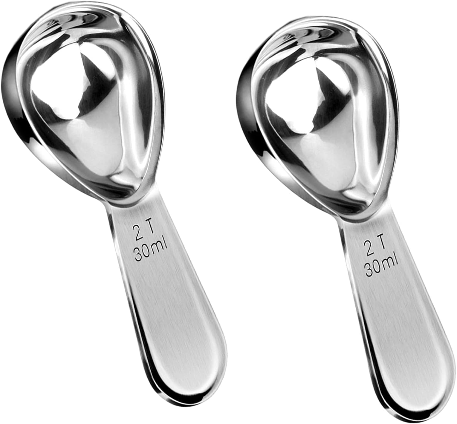 Coffee Scoop, Pack of 2 Stainless Steel Coffee Scoop (15ML