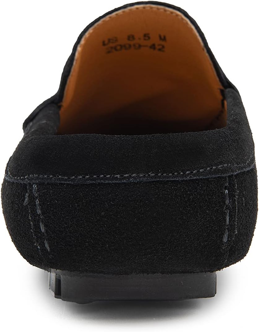 Go Tour Mens Handmade Suede Leather Mules Clog Slippers Breathable Leather Slip on Shoes Casual Loafers - Image 8