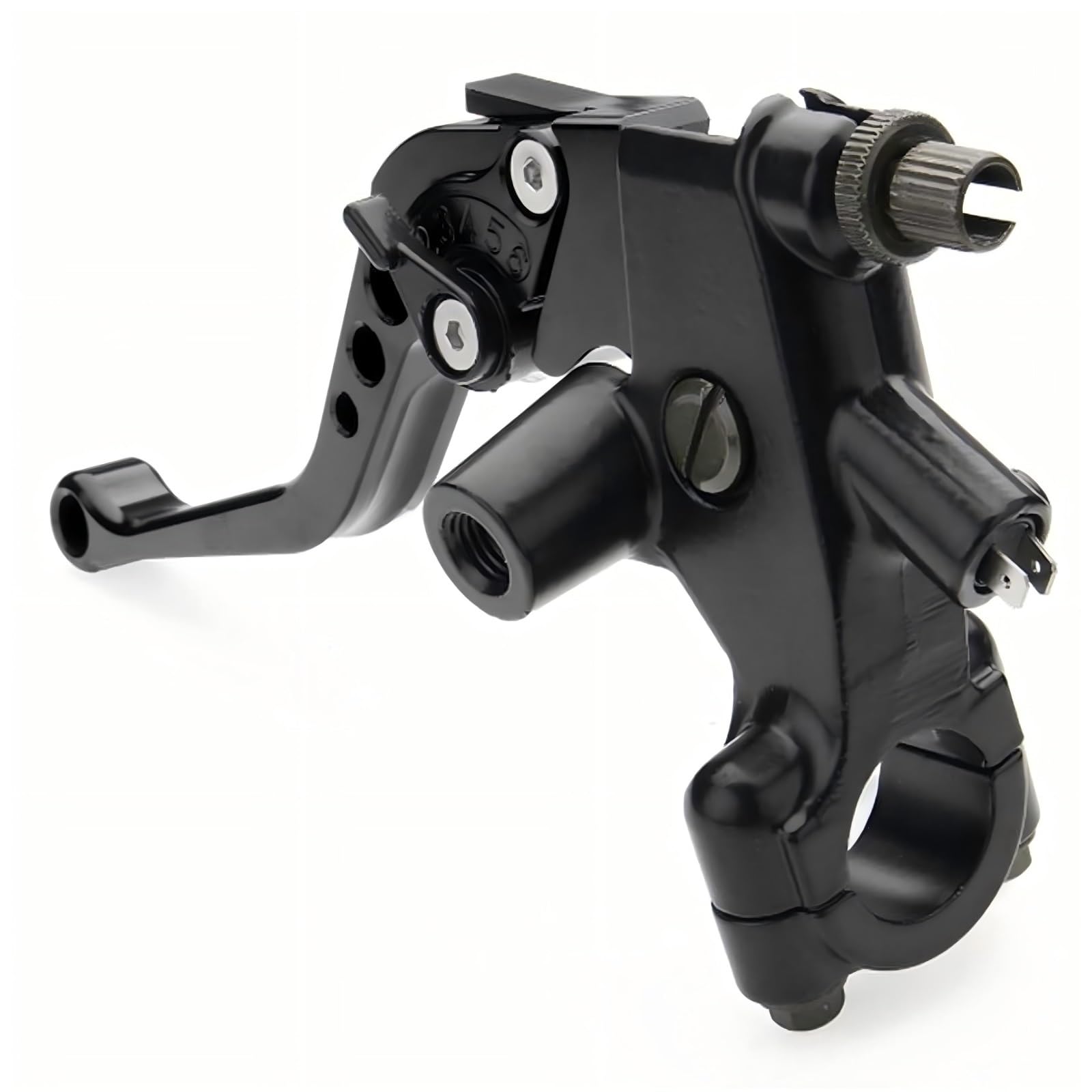 Juego de manetas freno y embrague CNC 7/8" para motocicleta, cilindro para maestro depósito