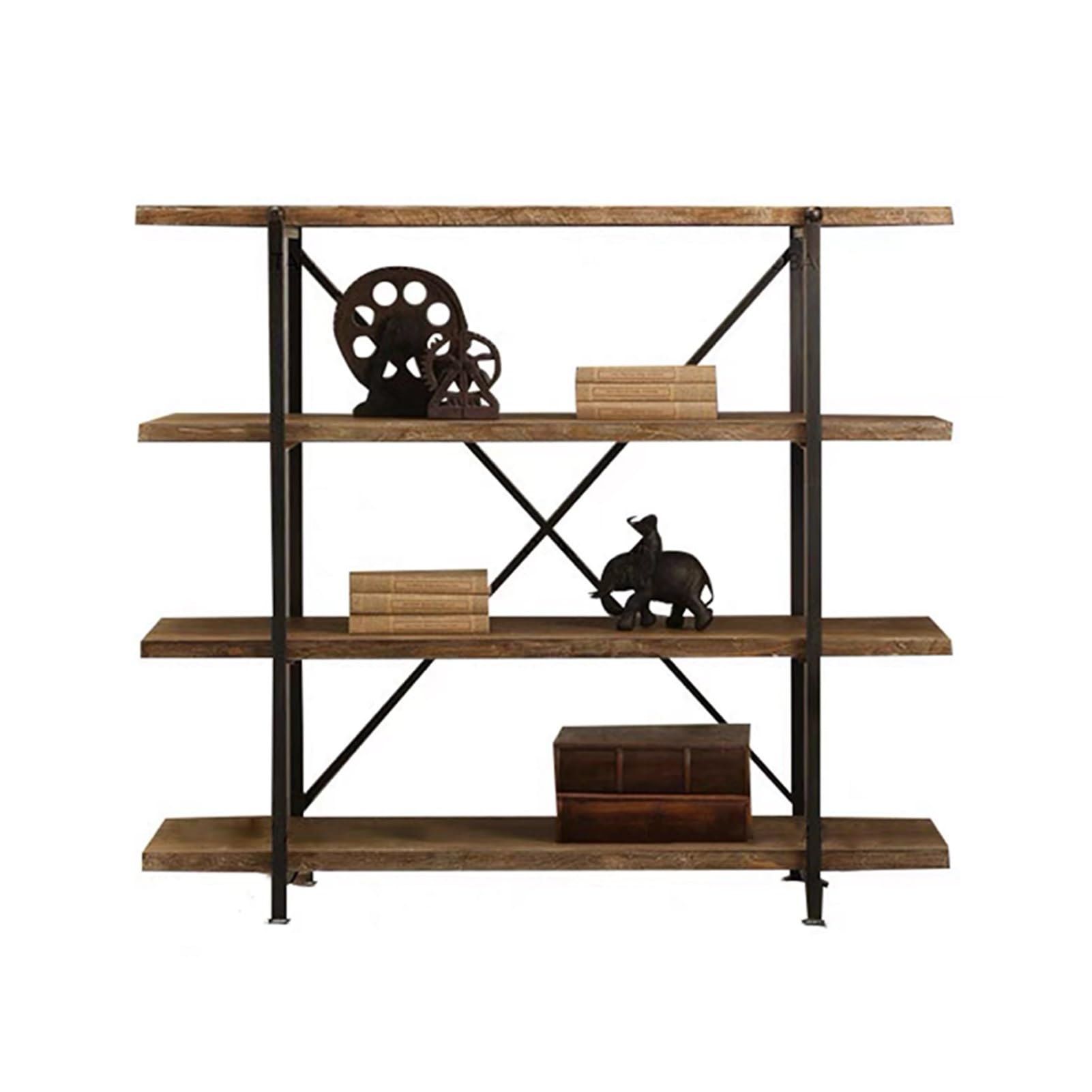 Stolik Konsolowy, Wejściowy Stolik 4-piętrowy, Stół Do Korytarza W Stylu Retro, Konsolowy Stolik, Drewniany Stół Ze Schowkiem, Stolik Konsolowy W Retro Stylu, Półka Do Przechowywania(L60cm/2