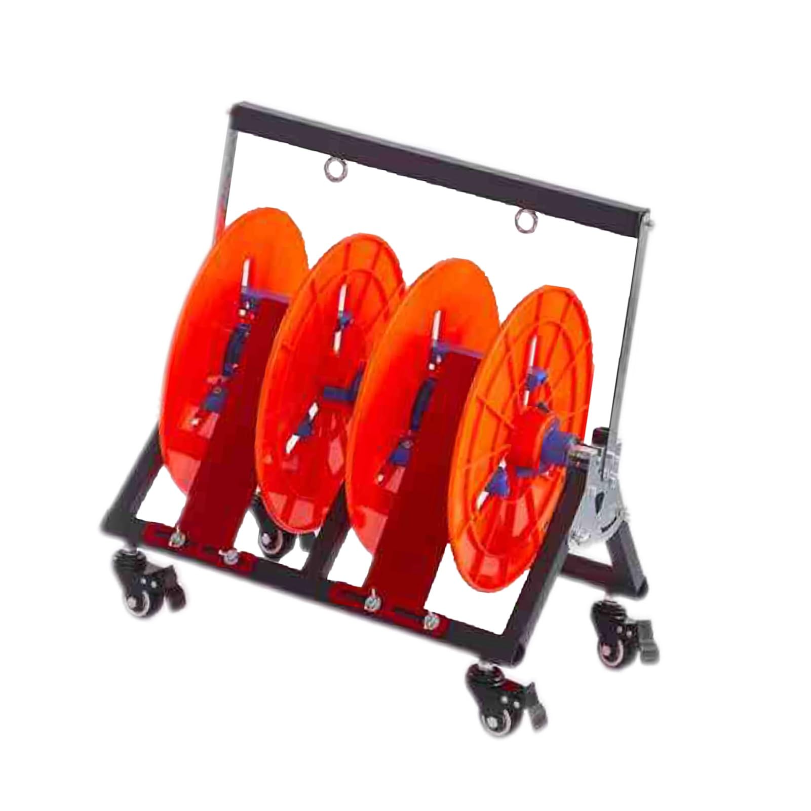 WDSOPK Wire Spool Rack,Multi Purpose Wire Dispenser,Heavy Duty Wire Spool Cart with Wheels,for Electrical Industrial and Garage (2 Rods Wire)