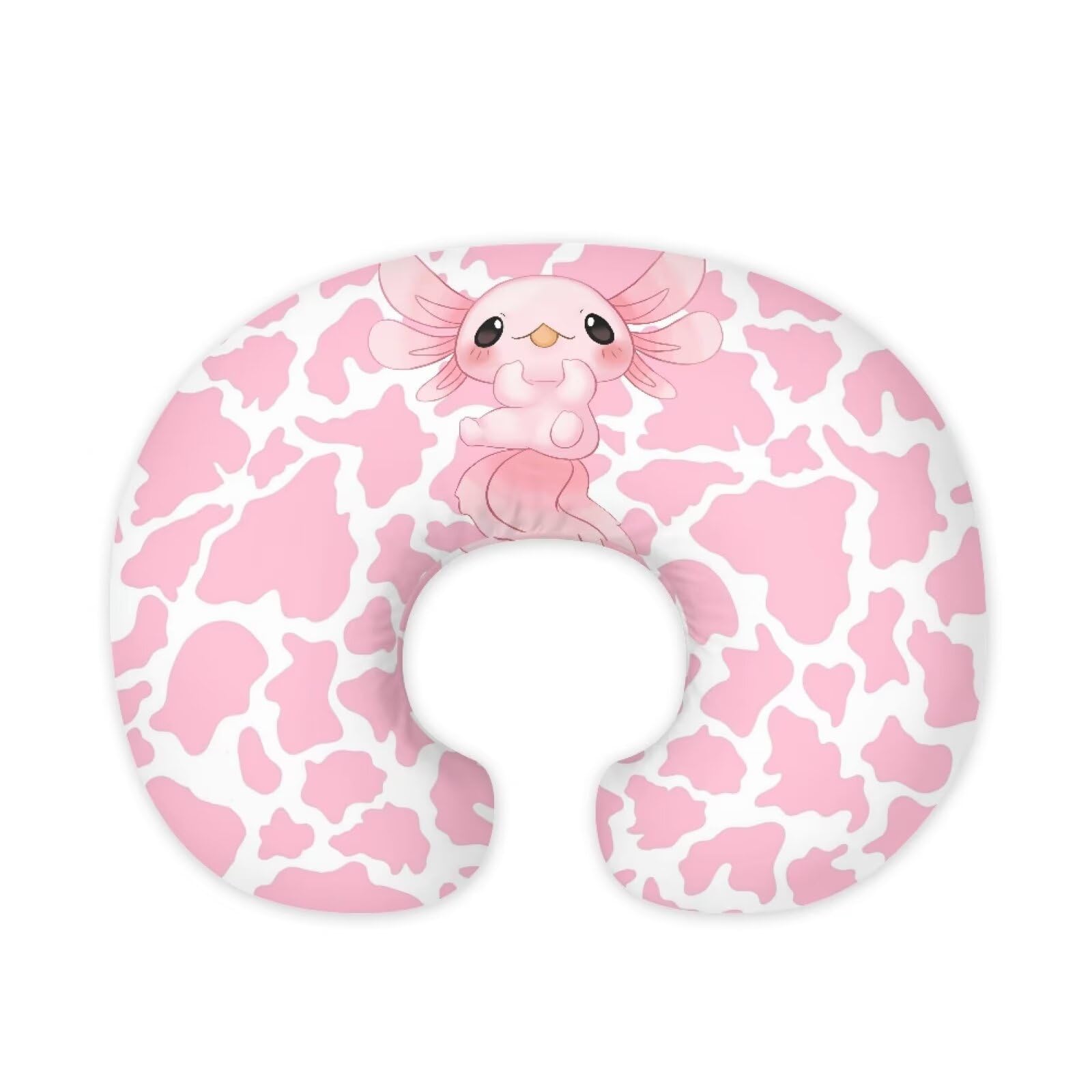 Nopersonality Axolotl Nursing Pillow Cover for Bottle Feeding, Removable Breathable Nursing Pillow Case for Baby Boy Girl, Durable Breastfeeding Pillow Cover