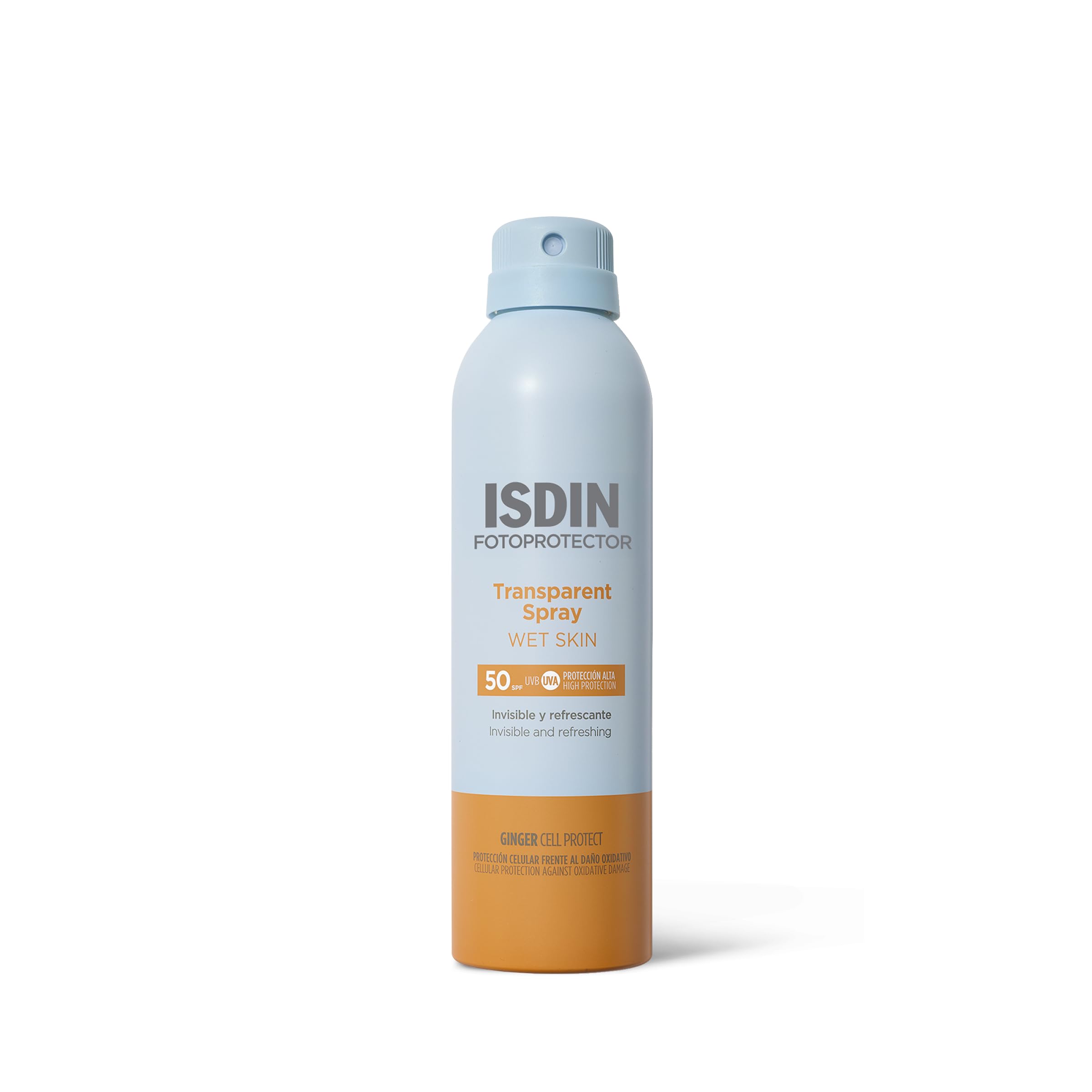 Fotoprotección Isdin DE Fotoprotector Wet Skin Transparent Spray LSF 50 (250ml) Wasserfest und Wet Skin unsichtbarer und leichter Lichtschutz