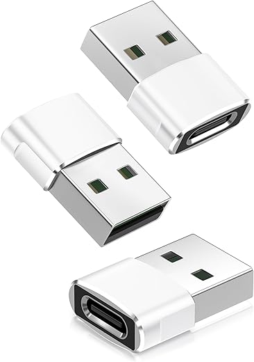BASESAILOR Adattatore da USB C a USB 3 Pezzi,Tipo C Femmina A...