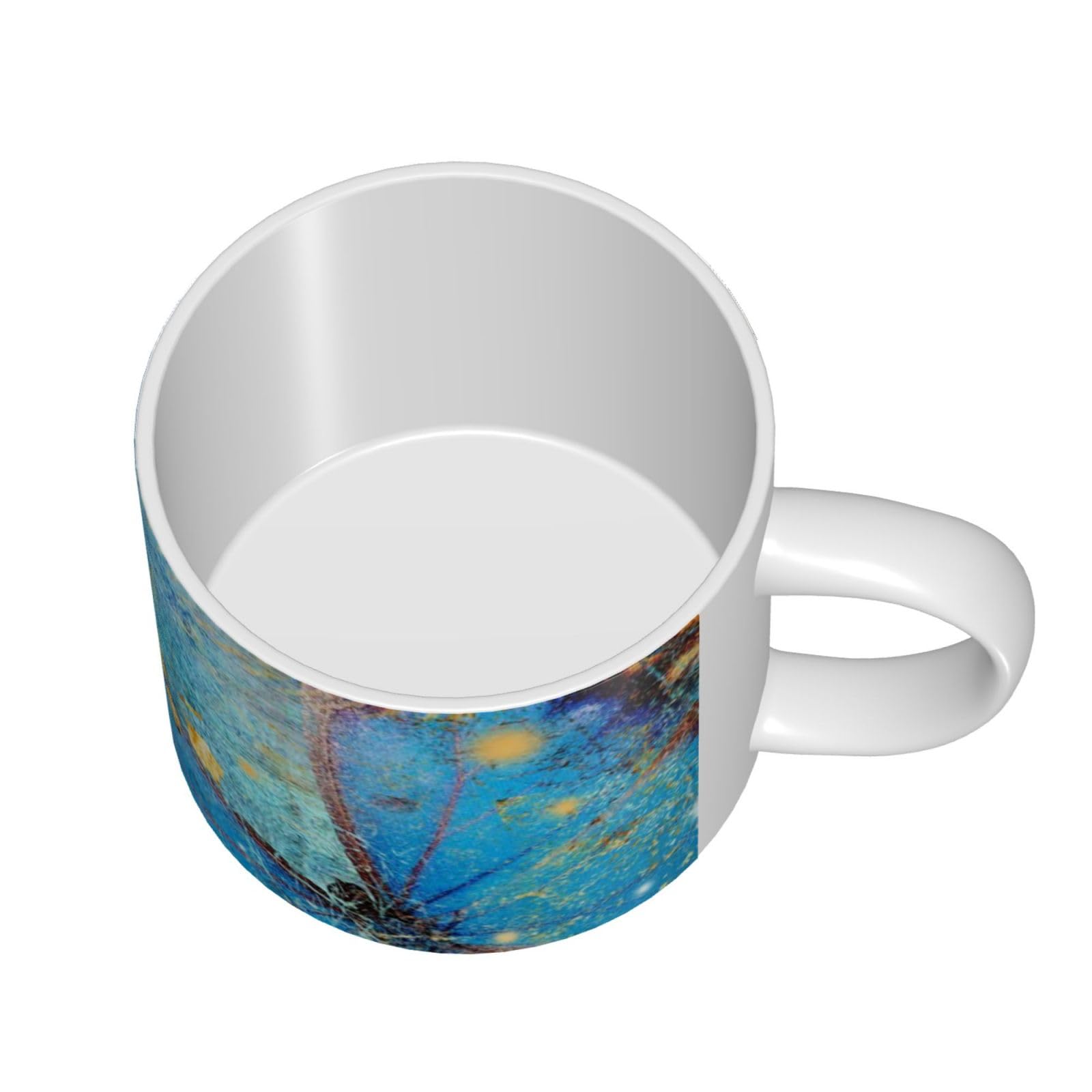 Śliczne retro rdzy motyl drukowane kubki ceramiczne o dużej pojemności kubek do kawy