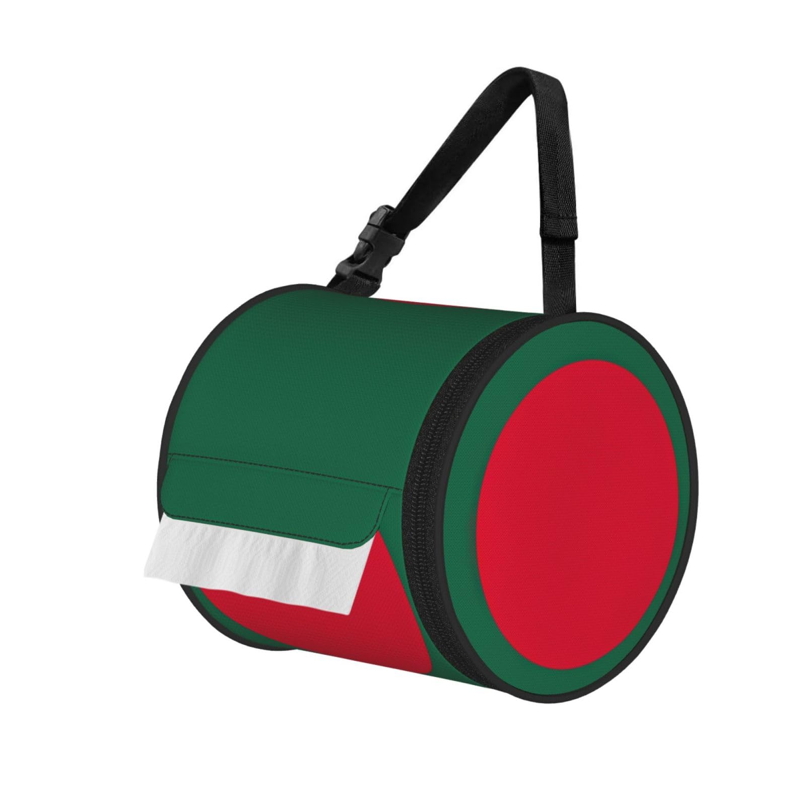 Flag Of Bangladesh Print Fashion Tissues Organizer Box, Hanging Tissue Holder For Purse Coins For Car Office Daily Outing