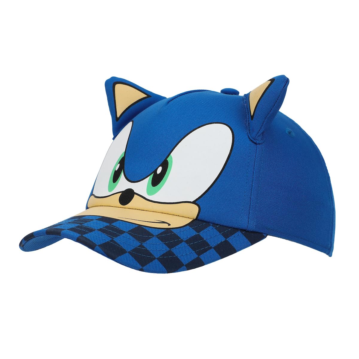 Bioworld Sonic The Hedgehog Face with Ears Baseball Cap - Youth One Size