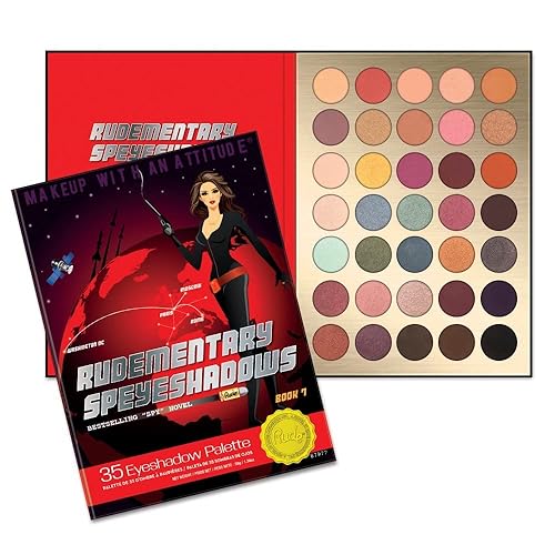 Rude Cosmetics Rudementary SpeyeShadows 35 Paleta de sombras de ojos – Libro 7 para mujer – 1.33 oz sombra de ojos
