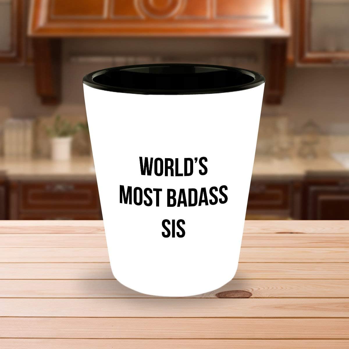 divertente bicchierino per la sorella