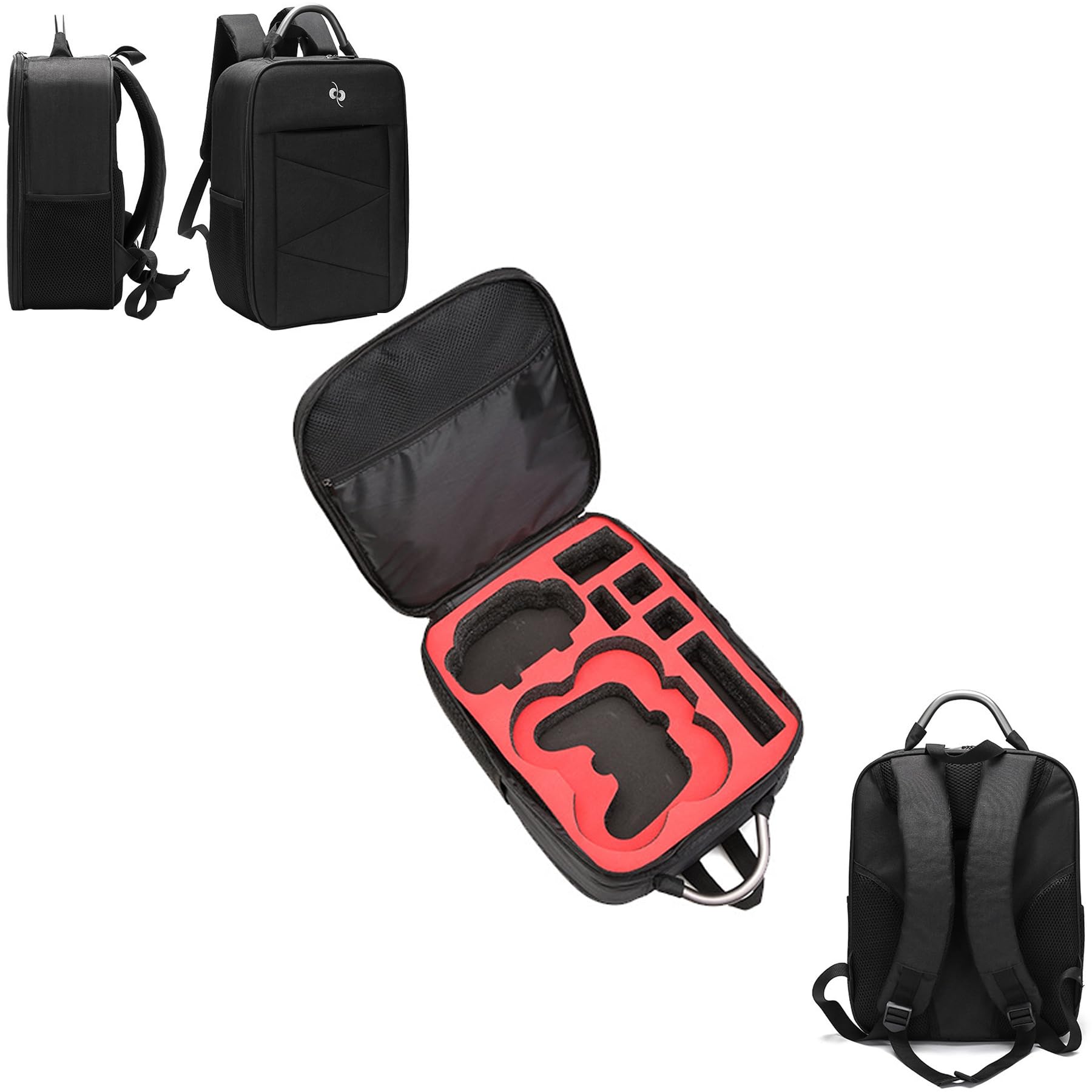 JOYSOG Backpack for DJI Avata 2 Case, Portable Hard Carrying Case Travel Storage bag for Avata 2 Drone RC Accessories(Black)